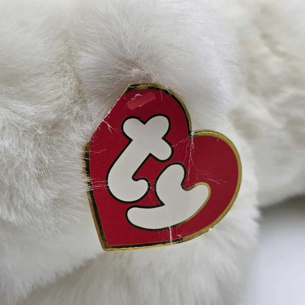 Ty Beanie Buddy Polar Bear Paws‎ Plush White 18